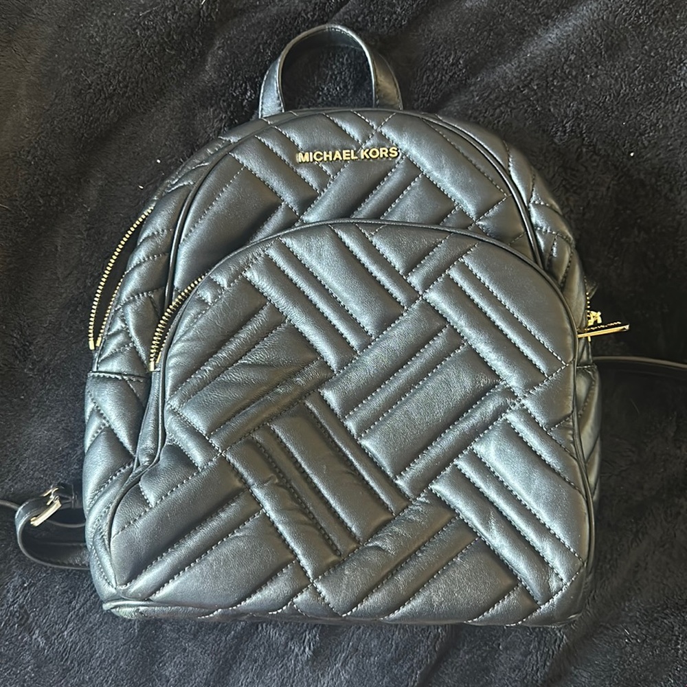 Black Michael kors small backpack